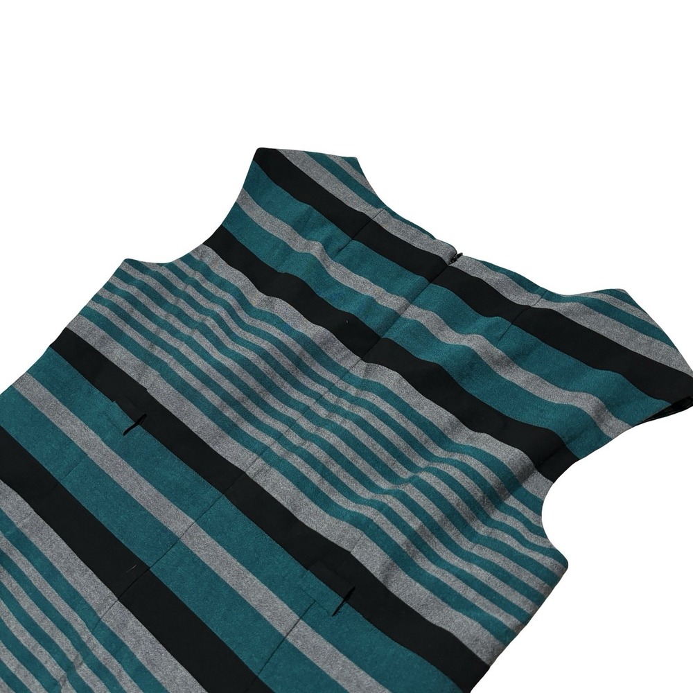 Calvin Klein Women's Striped Lined Sleeveless Sheath Dress Size 10 - 20x39 - Picture 5 of 7